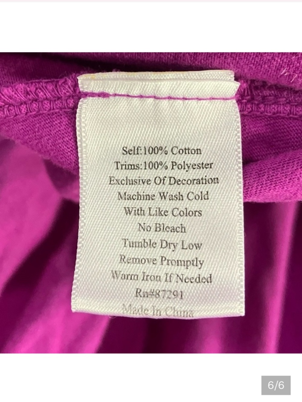 Johnny Was Purple Embroidered Scoop-Neck Midi Dress M - Picture 6 of 6